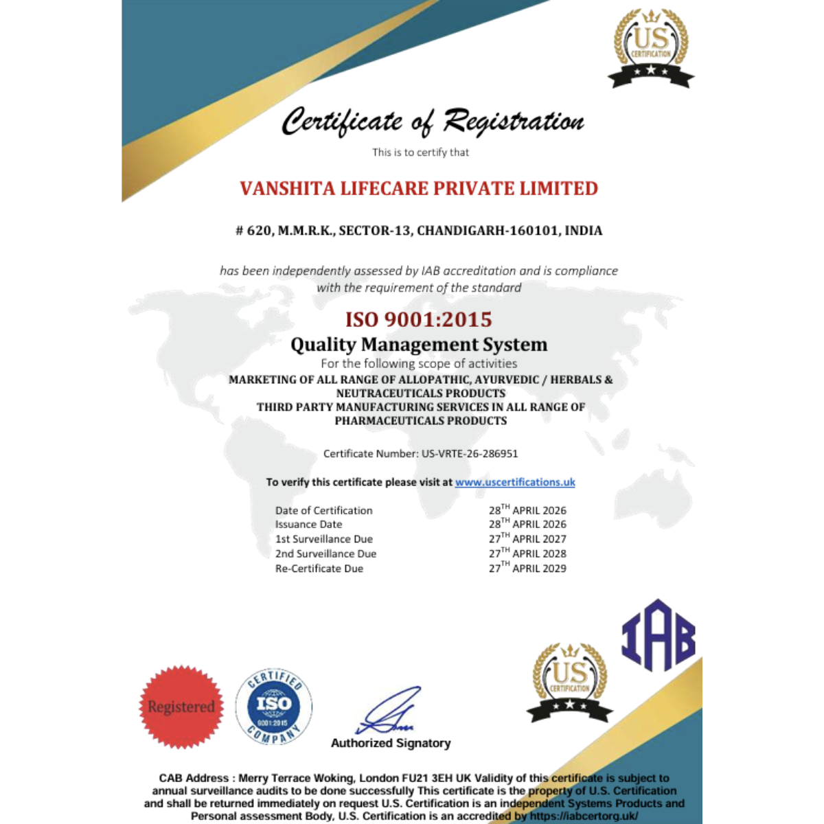 Vanshita Lifecare Pvt Ltd